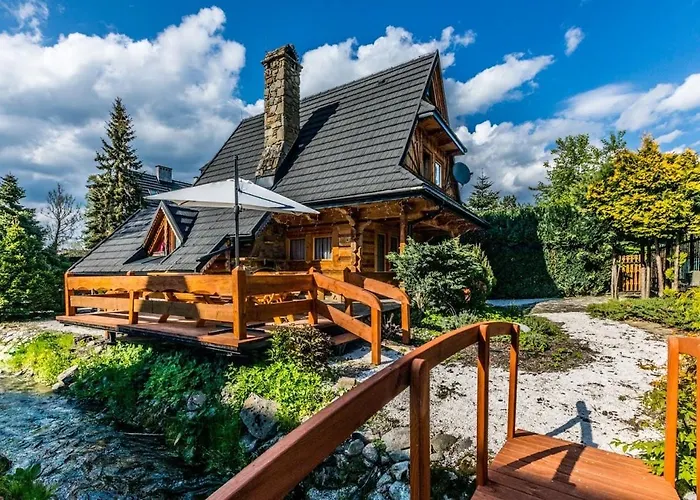 Domek Krupówki z widokiem na Giewont Zakopane